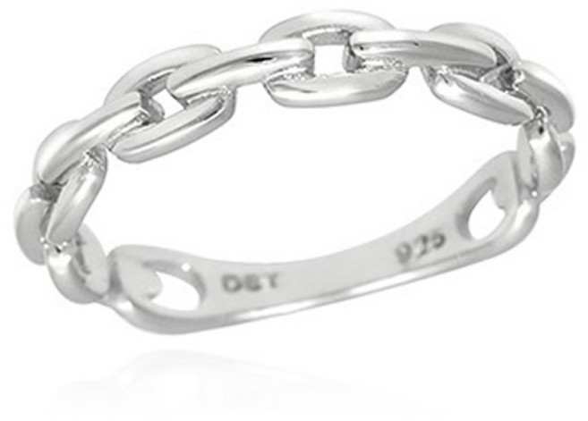 오에스티 여성용 925 순은 심플 체인 미스링