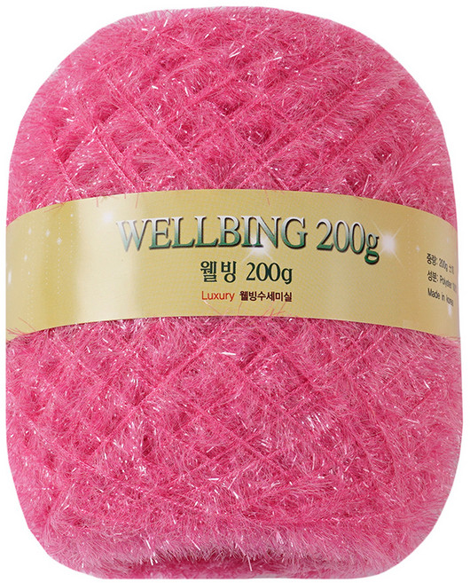 연일섬유 웰빙수세미 콘사 뜨개실 200g, 06핑크, 1개