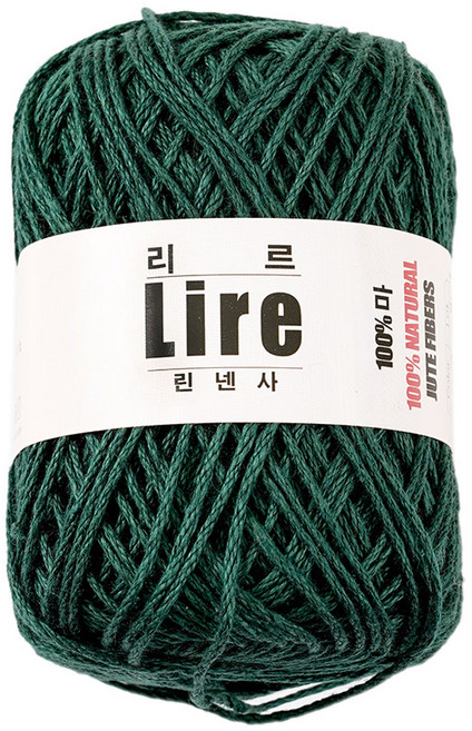 리르 린넨 뜨개실, 509딥그린, 1개