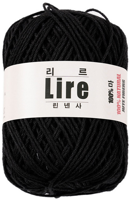 리르 린넨 뜨개실, 522블랙, 1개
