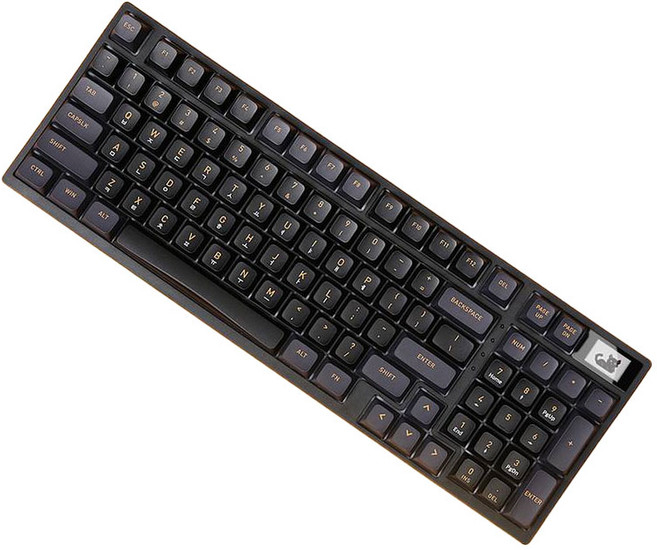 몬스타기어 공장풀윤활 키보드, 그레이 + 블랙, 닌자96PRO, 바다소금