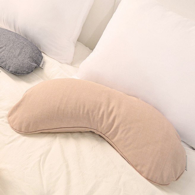 누리홈 내추럴파우더 순면 운두 메밀베개, 베이지, 1개