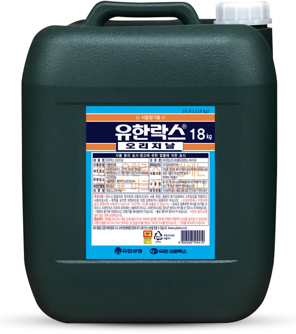 유한락스 오리지날 락스, 18kg, 1개