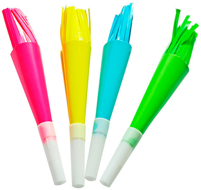 마켓감성 토네이도피리 코끼리나팔 플레어 4p, 혼합색상, 3개