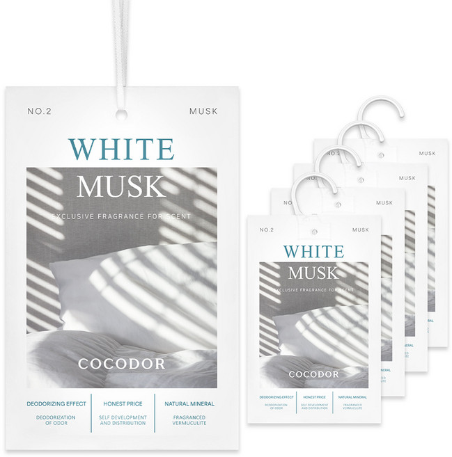 코코도르 퍼퓸 샤쉐, 20g, 5개, 화이트 머스크