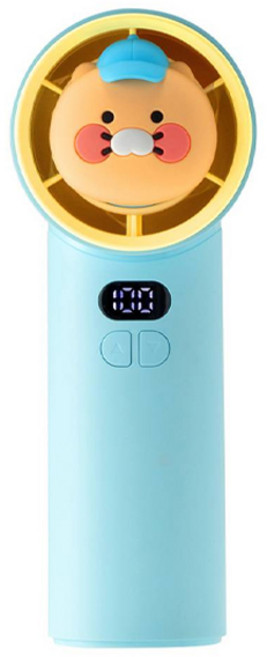 카카오프렌즈 Z터보 휴대용 핸디 선풍기, 볼캡춘식이 민트