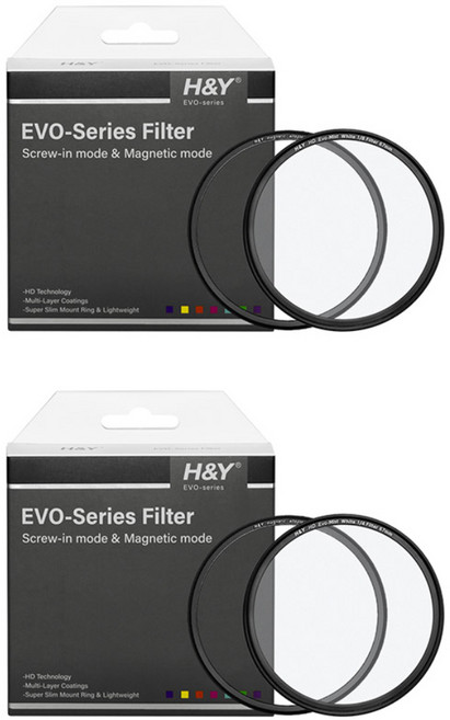 에이치앤와이 HD EVO 1/8 + 1/4 화이트 미스트 마그네틱 필터 세트 95mm, HD EVO 1/8 + 1/4 whitemist (95mm)