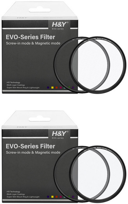 에이치앤와이 HD EVO 1/2 블랙 미스트 + 화이트 미스트 마그네틱 필터 세트 95mm, HD EVO 1/2 SET (95mm)