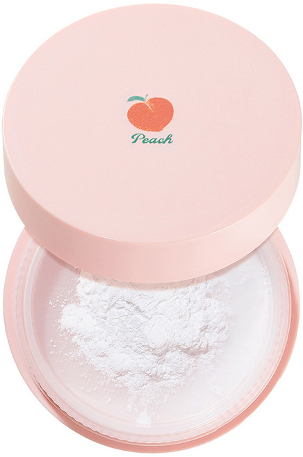 SKINFOOD 蜜桃親透控油蜜粉 萃取桃子成分 長效控油持妝, 單一顏色, 1個