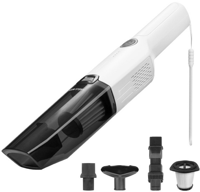 홈리아 카스톰 BLDC 무선 차량용청소기 세트, HA-17BLC, 화이트