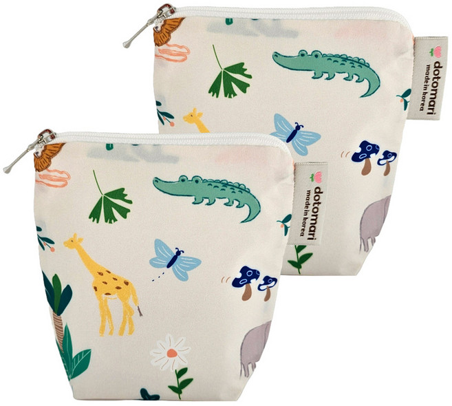 도토마리 방수 미니파우치 2p, 사파리