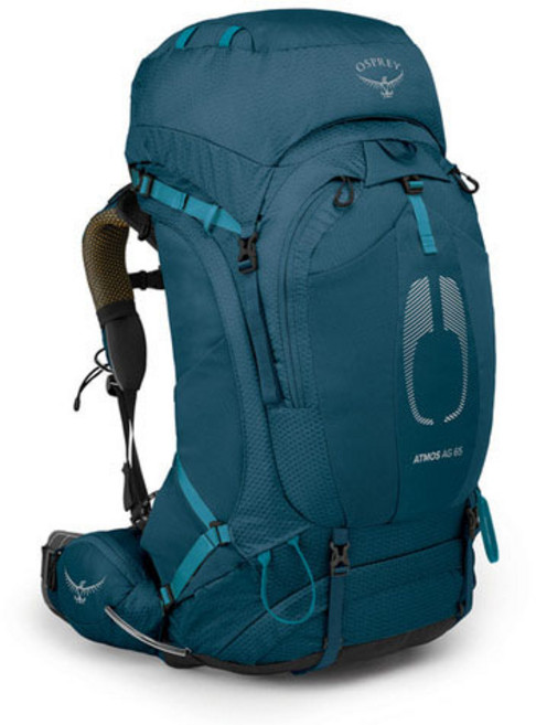 오스프리 남성용 아트모스 대형 배낭 65L, Venturi Blue