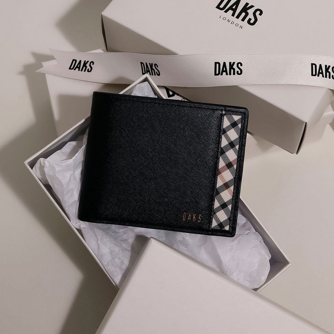 닥스 남성용 클래식 하우스체크 반지갑