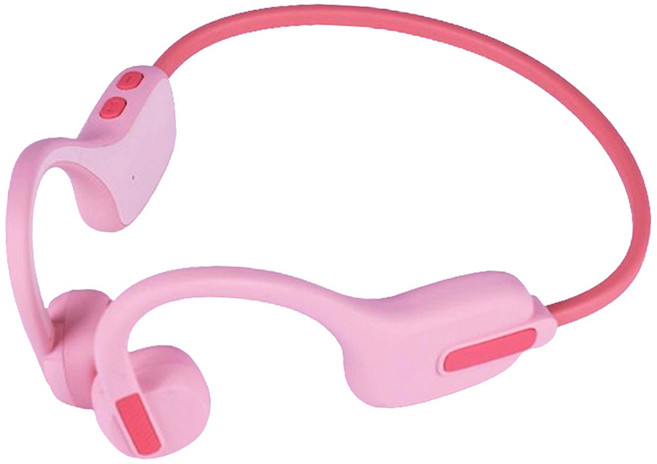 디알고 키즈 골전도 에어 블루투스 이어폰, BCK01, 핑크
