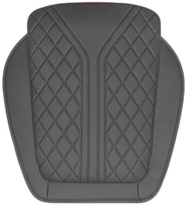 리버폭스 차량용 퀼팅타공 메모리폼 방석, 블랙, 1개