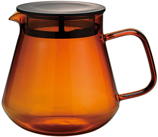 하리오 COLORS 티 & 커피 서버 HCT-600-AB, 앰버, 600ml, 1개