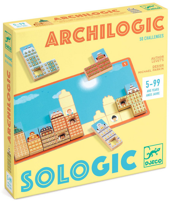 DJECO 智荷 Asmodee ARCHILOGIC 塔式邏輯桌遊, 混合顏色