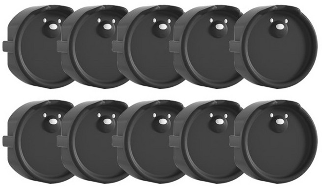 아이끌레 콘센트 감전방지 실리콘 커버, 블랙, 10개