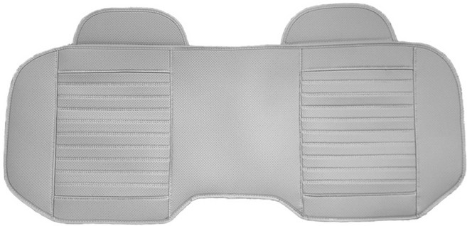 인더카 경차전용 2열 사계절 뒷좌석 포켓가죽 방석 3인용, 그레이, 1개