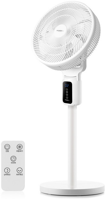 DAE WOONG Morningcom 數位遙控循環扇型電風扇, BDCF-045W