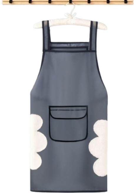 데이소이 작업용 투명 앞치마 타월, 블랙