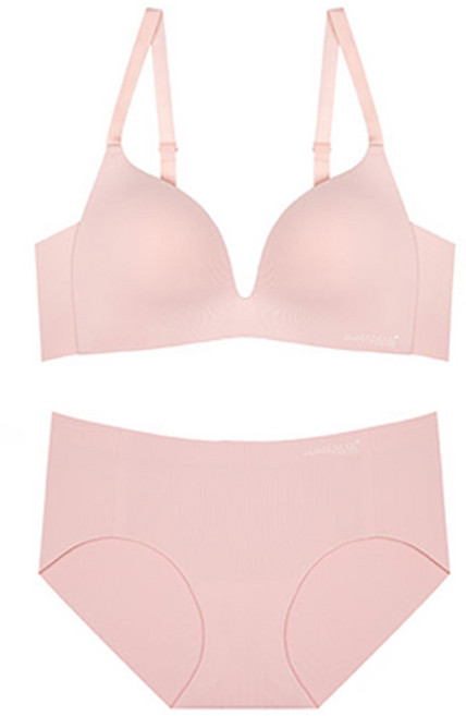 제임스딘 여성용 퓨징 컴포트 노와이어 브라 팬티 세트