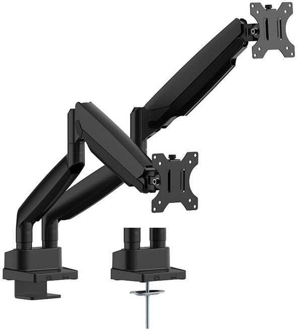 카멜마운트 슬림형 고중량 듀얼 모니터암 473 x 233 x 145 mm MSD1HB, 블랙, 1개