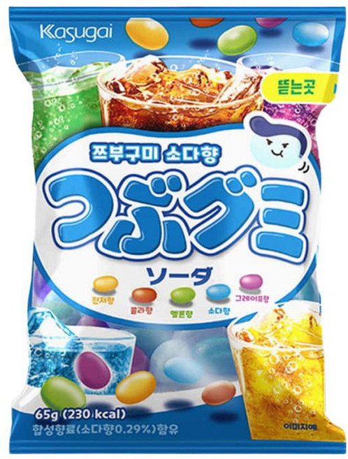 카수가이 쯔부구미 소다향, 65g, 1개