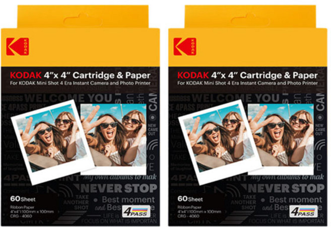 코닥 미니샷4 전용 100 x 100 mm 카트리지, 2개