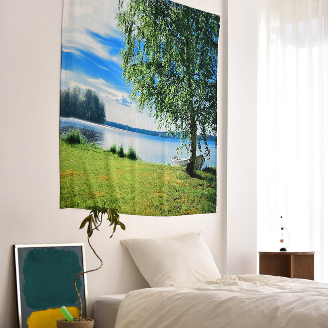 벨라이프 어느멋진날 쉬폰 커튼겸 패브릭포스터