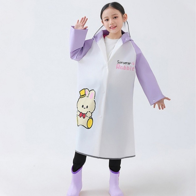 스타빈 아동용 큐트캐릭터 레인코트