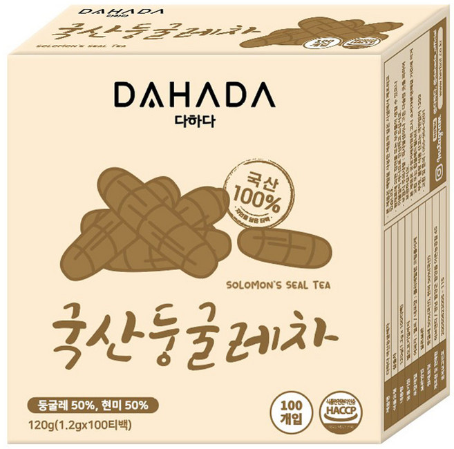 다하다 국산둥굴레차, 1.2g, 100개입, 1개