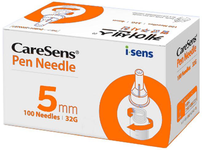 케어센스 멸균 주사침 5mm 32G, 100개입, 1개