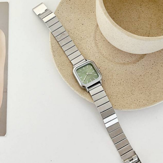 MSTIANQ 비아워게스트 뱀부 미니멀리스트 메탈 손목시계