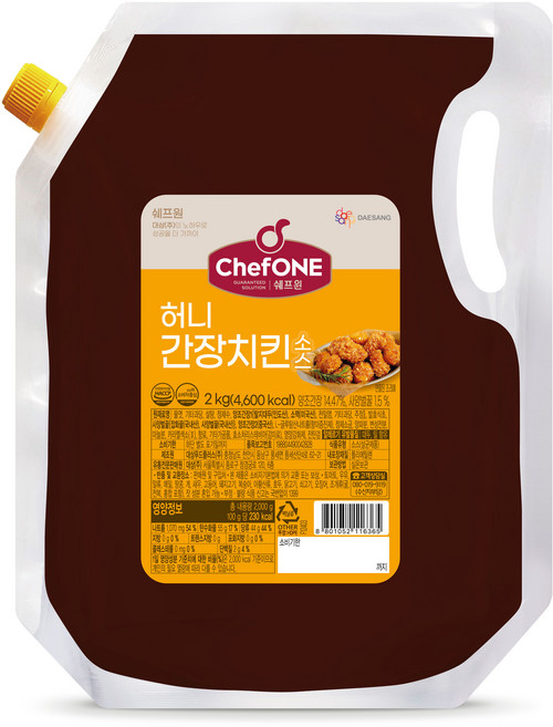 쉐프원 허니간장치킨소스, 1개, 2kg