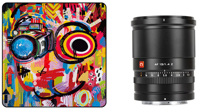 빌트록스 피지테크 테크랩 두들패턴 M + AF 13mm F1.4 APS-C 니콘 Z 마운트 카메라 렌즈 세트, P-CB-146