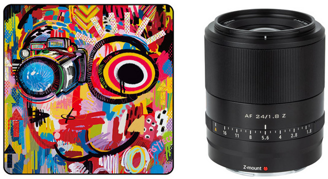 빌트록스 피지테크 테크랩 두들패턴 M + AF 24mm F1.8 FF 니콘 Z 마운트 카메라 렌즈 세트, P-CB-146