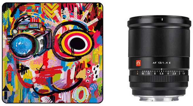 빌트록스 피지테크 테크랩 두들패턴 M + AF 13mm F1.4 APS-C 소니 E 마운트 카메라 렌즈 세트, P-CB-146