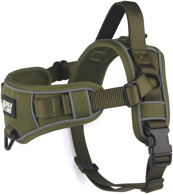 와일드독 강아지 이지 하네스, 카키, 1개