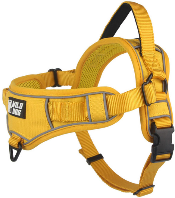 와일드독 강아지 이지 하네스, 옐로우, 1개