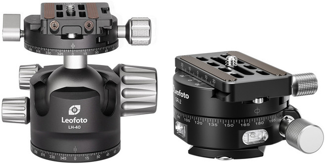 레오포토 볼헤드 + 플레이트 + 기어헤드 패닝클램프 세트, LH-40R(볼헤드), NP-60(플레이트), GR-2(클램프), 1세트
