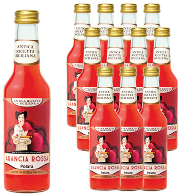 안티카리세타시칠리아나 아란시아 로싸 탄산음료, 12개, 275ml