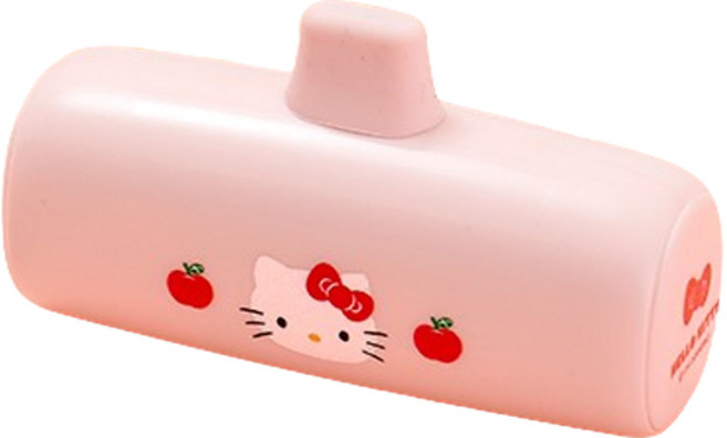 데이니즈 산리오 캐릭터즈 미니 일체형 도킹형 보조배터리 C타입 MOTHIS-M5000CP, 헬로키티, MOTHIS-M5000CP(C타입)