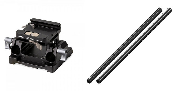 틸타 15mm LWS 베이스 플레이트 타입 2 + 30cm로드 세트 블랙, TA-BSP2-15-B, R15-300-B, 1세트