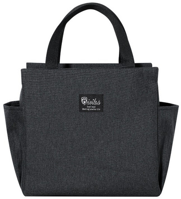 브리빌라스 코어무역 All kitchen 포켓 보온 보냉가방, 블랙, 1개