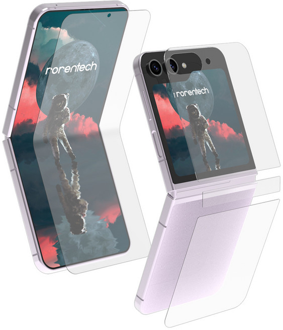 로랜텍 지착 액정보호필름 힌지 후면 세트, 1세트