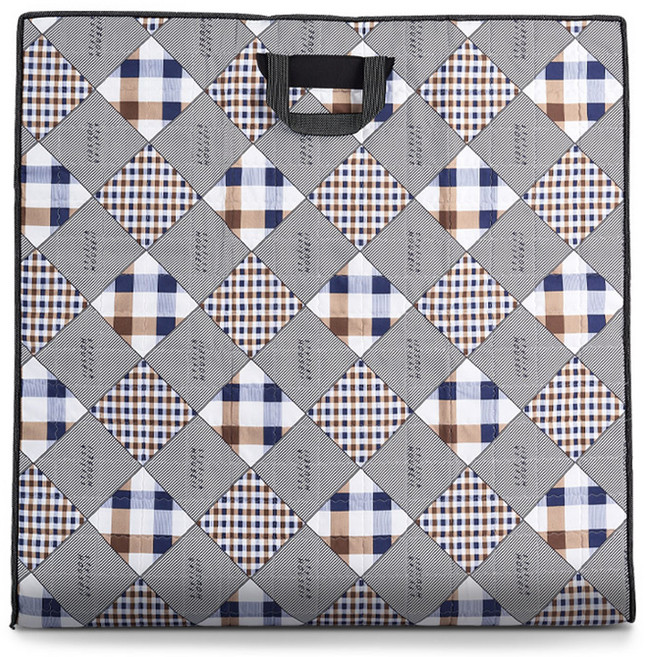 남원목기공예사 3중누빔 사각 상커버, 그레이체크계열, 1개