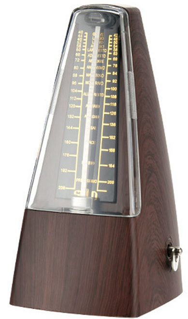 솔로뮤직 수동 태엽식 박자기 메트로놈 4W200, 다크브라운, 1개