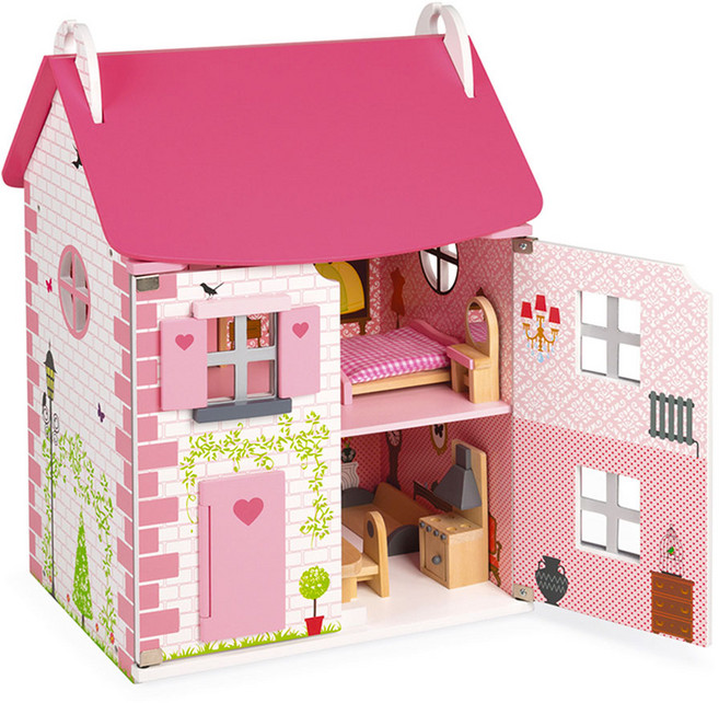 자노드 마드모아젤 돌 하우스 인형놀이, 혼합색상, 1개