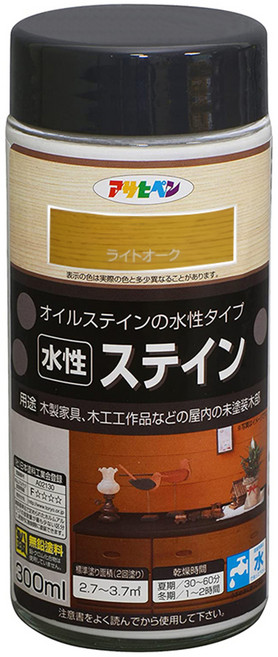 ASAHIPEN 日本水性耐光防變色著色劑 淺橡木 300ml, 1罐